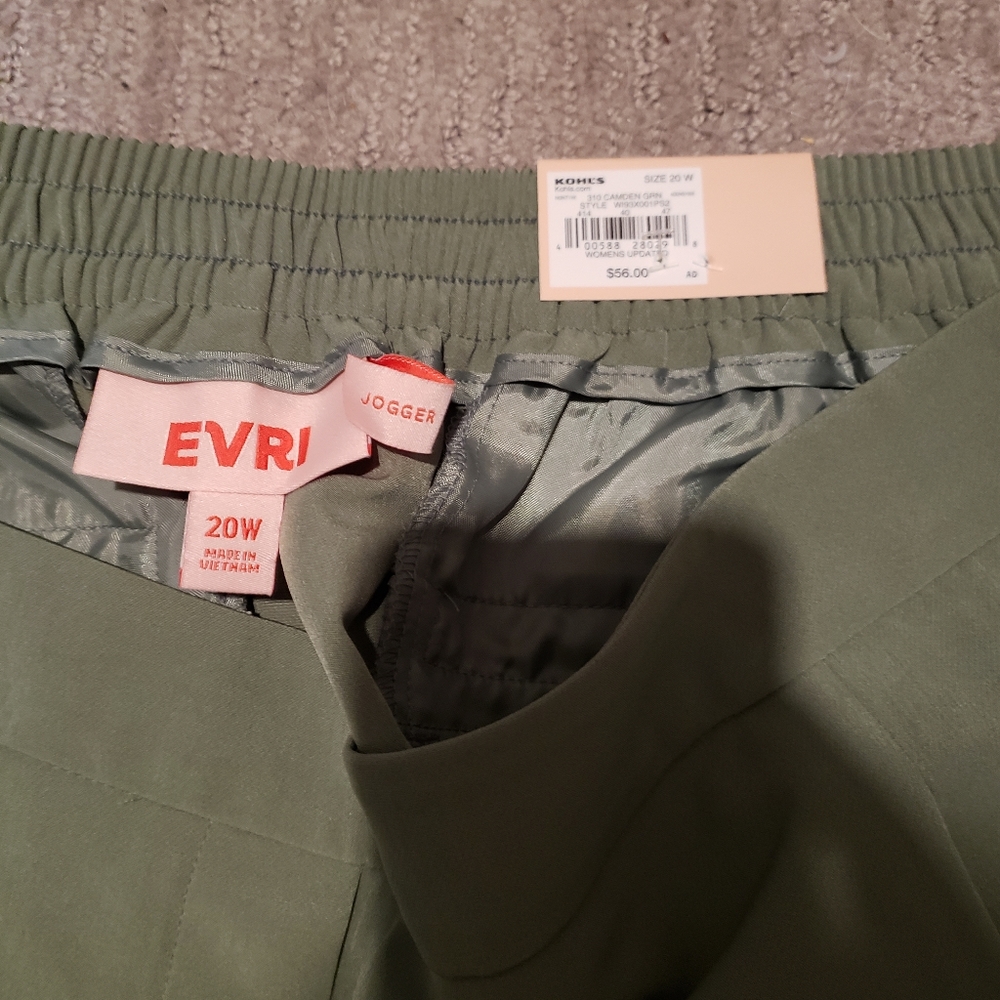 EVRI dress jogger style pant 20W NWT
